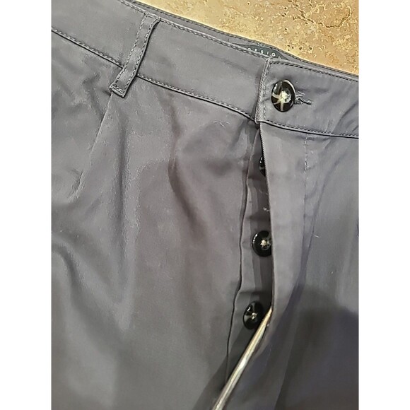 ASOS DESIGN Grey Pleated Chino Pants Size 32 x 30 Tapered Preppy Casual Work - Picture 4 of 6